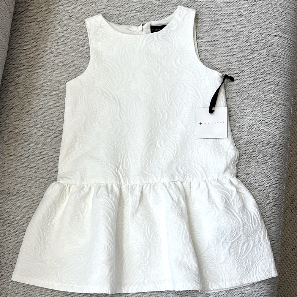 Victoria Beckham -Kids- White Pleated Sundress